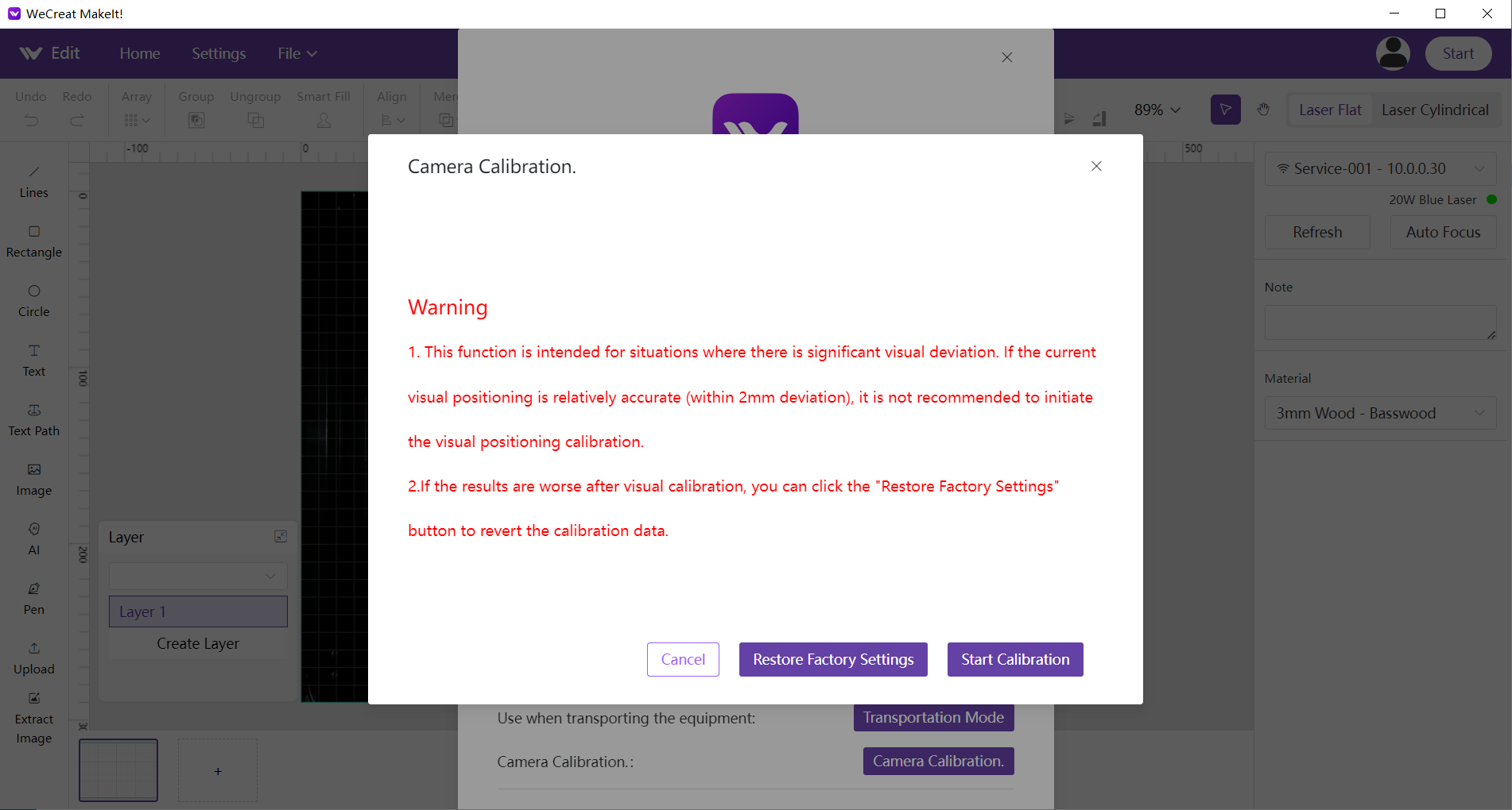 How To Calibrate Your Camera – WeCreat | Support