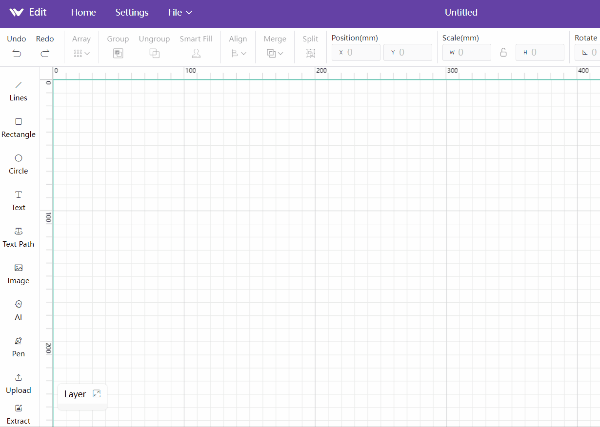 Draw Line WeCreat Support